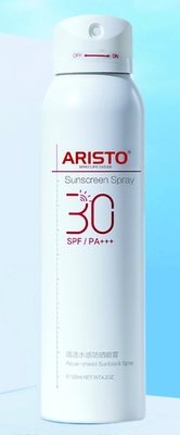 De Producten die van de Aristopersoonlijke verzorging SPF 50 Zonneschermnevel 150ml bevochtigen